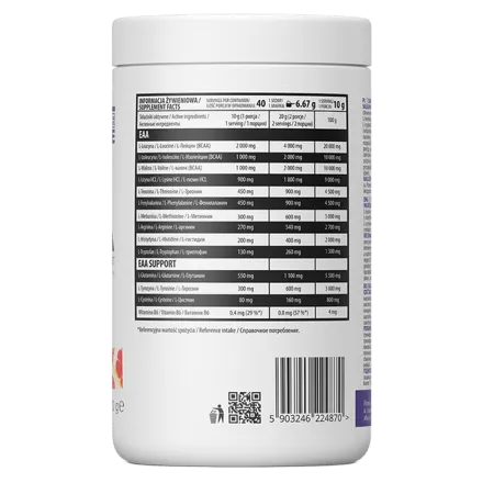 Eaa 400g Ostrovit acides amines essentiels developpement sec Tunisie vitaminshop.tn