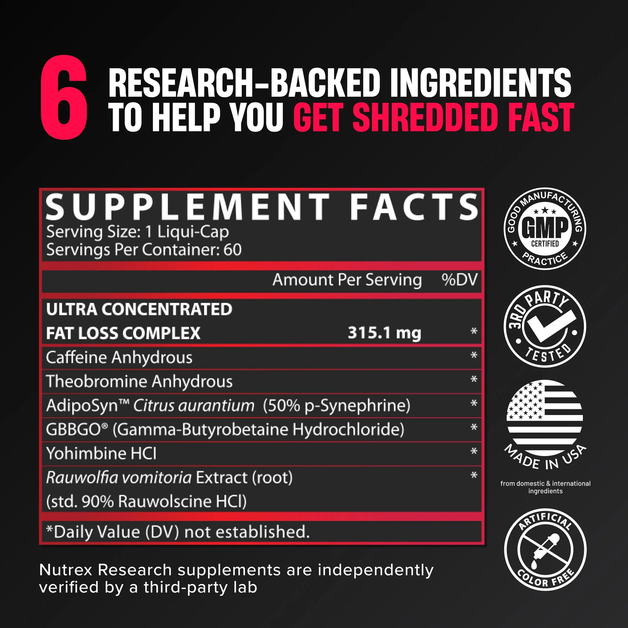 Lipo-6 Black Ultra Concentrate Nutrex – Image 2