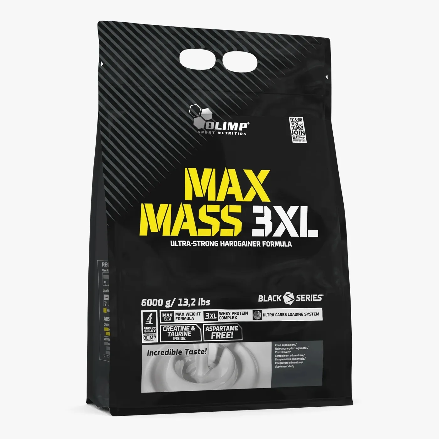 Max mass 3xl 6kg OLIMP gainer de masse hypercalorique force musculaire Tunisie vitaminshop.tn