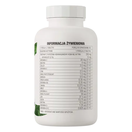 Vitamin + ashwagandha 120 caps Ostrovit vitalite et anti stress Tunisie vitaminshop.tn