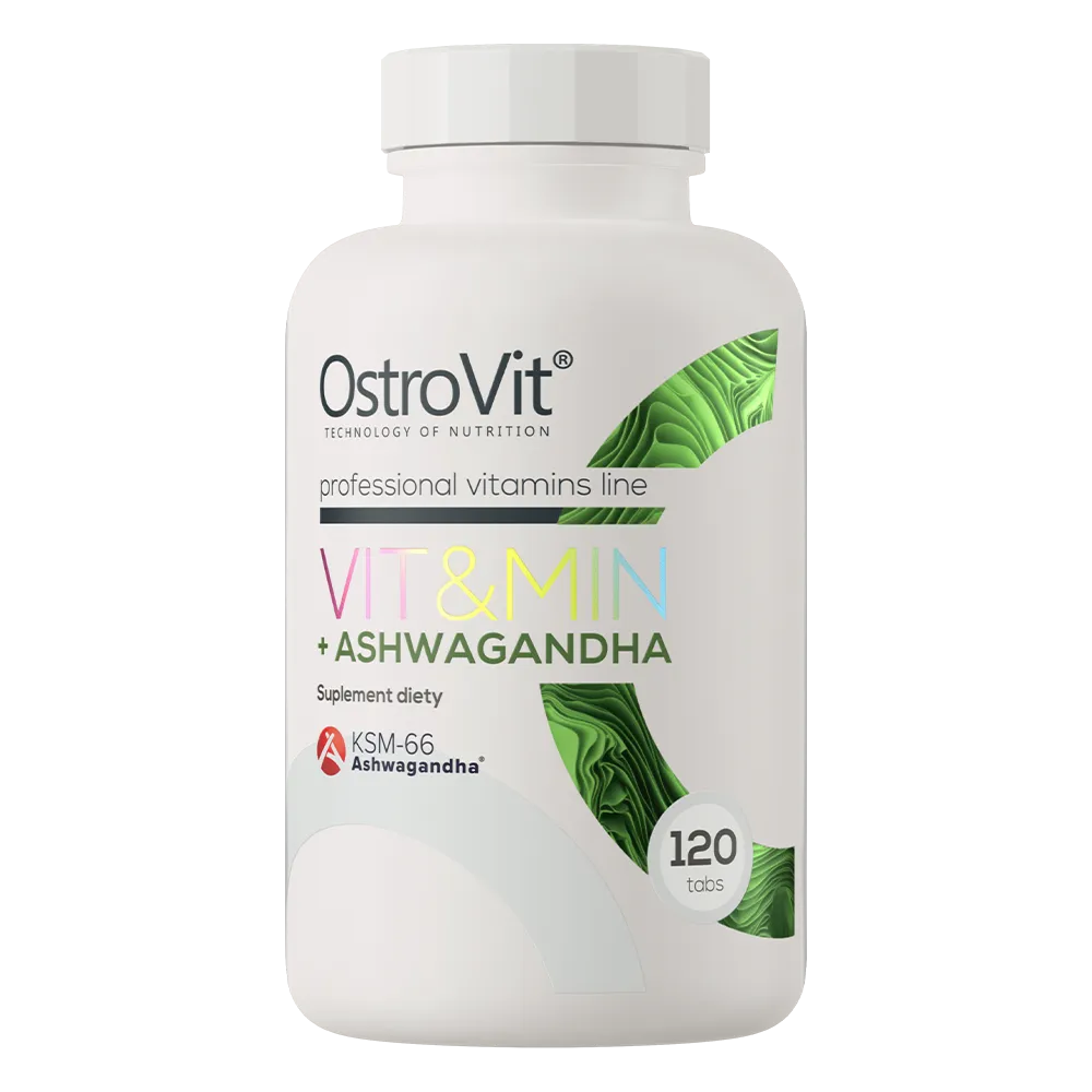 Vitamin + ashwagandha 120 caps Ostrovit vitalite et anti stress Tunisie vitaminshop.tn