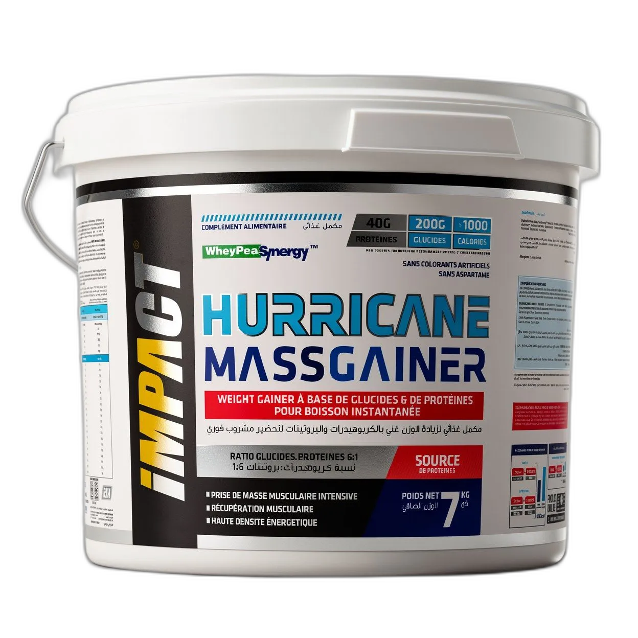 Hurricane Mass Gainer Impact Nutrition hurricane mass gainer impact nutrition tunisie prise de masse wheypeasynergy format geant 7kg