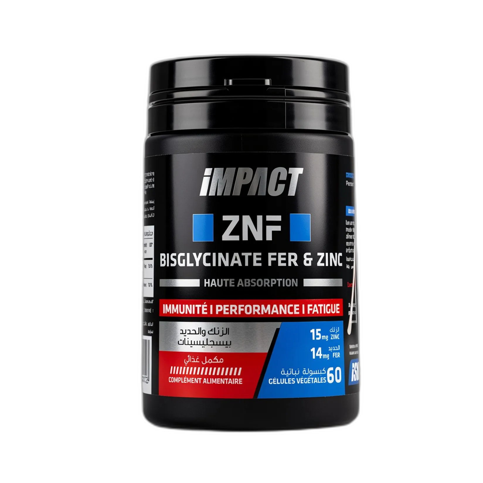 ZNF Impact Nutrition znf impact nutrition tunisie zinc magnesium fer force et sommeil