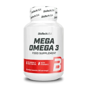Mega Omega 3 BioTechUSA huile de poisson EPA DHA sante cardiovasculaire et articulation Tunisie vitaminshop.tn