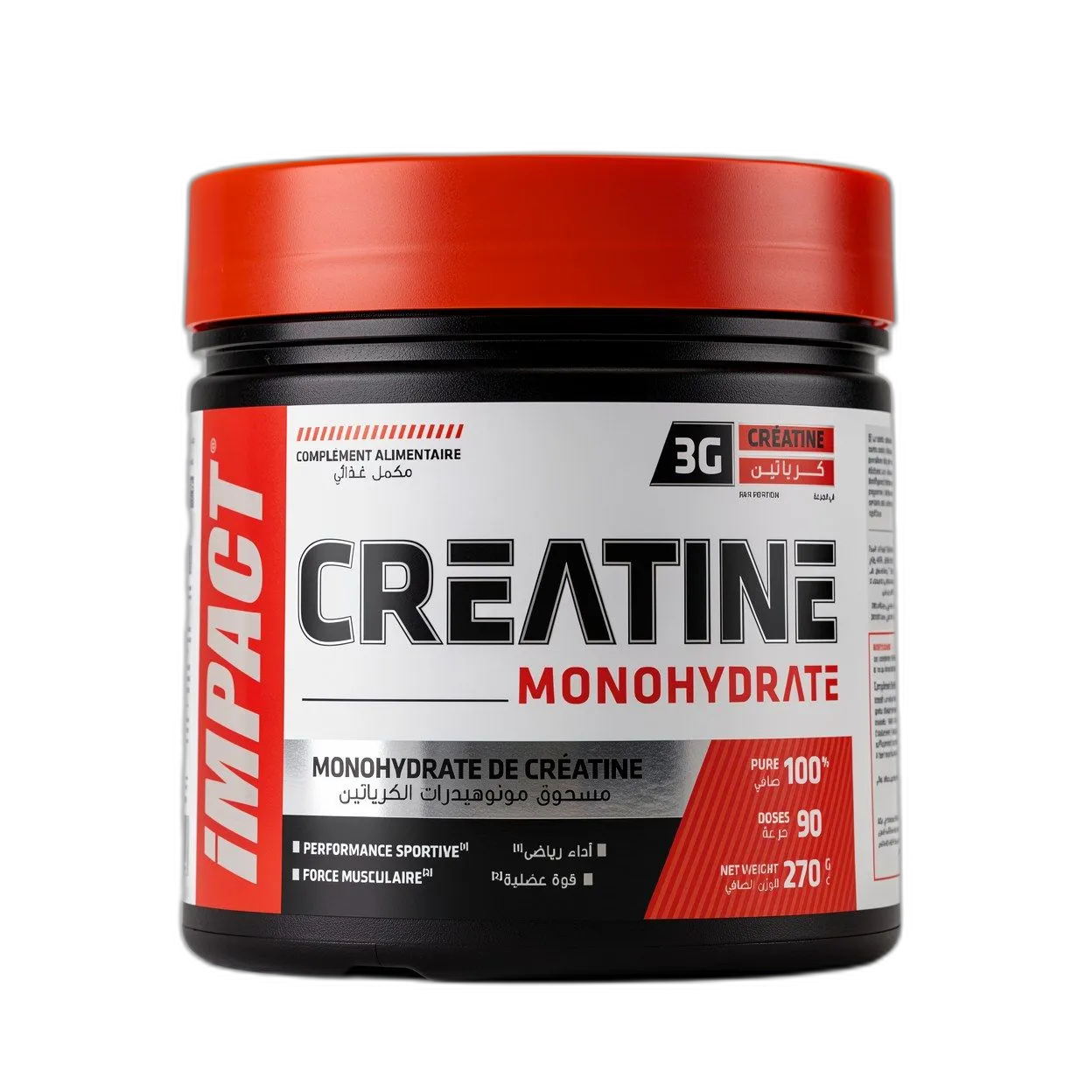 Creatine Monohydrate 270g - Impact Nutrition