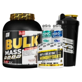 Pack Black Edition Volume GSN pack bulk mass tunisie bulk mass 2.5kg creatine zinc magnesium shaker noir