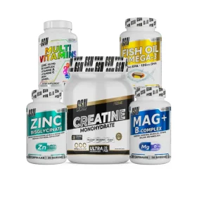 Pack Micronutrition Integrale 500g GSN pack micronutrition tunisie creatine 500g omega 3 zinc magnesium multivitamine